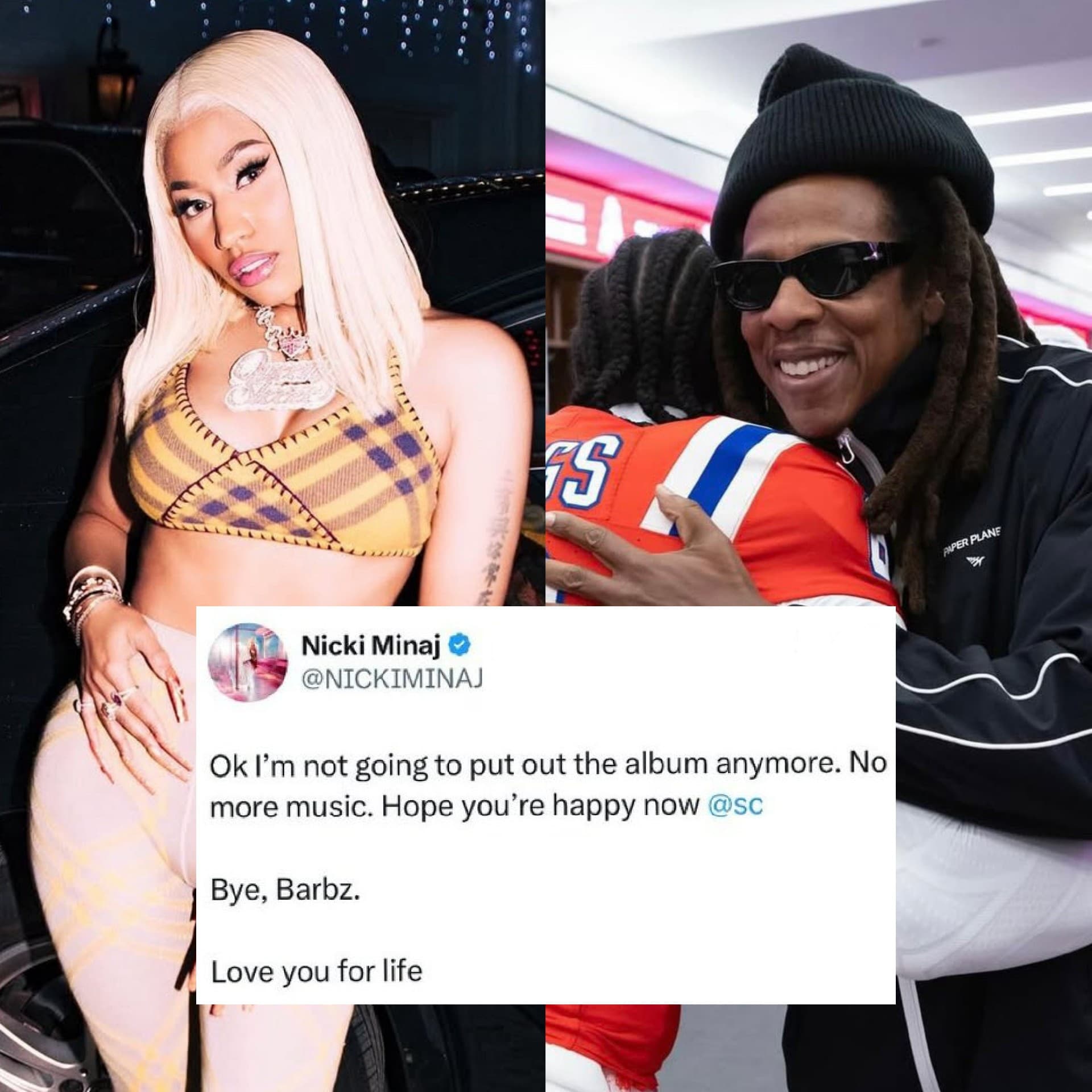 Drama alert 💿🔥 #NickiMinaj claims her album won’t drop & points the finger at #JayZ 😳💥